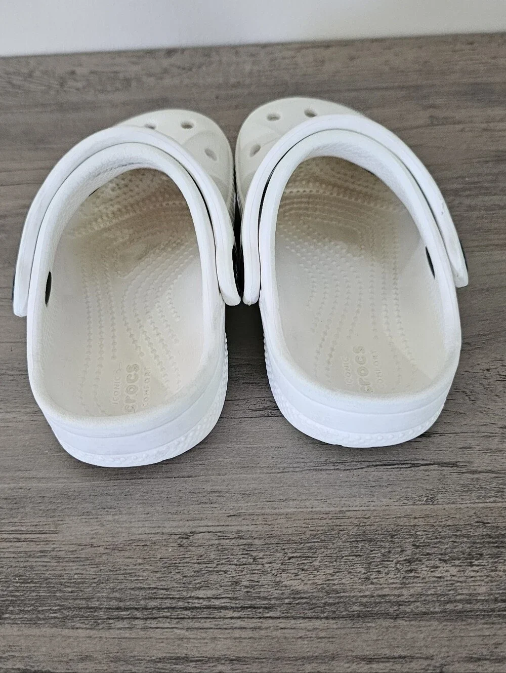 CROCS Kids White Clogs Spider Man Charms Baby Toddler C 6